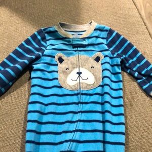 Blue strip bear pajamas 12 months